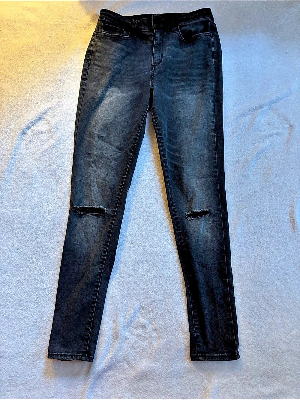 ana Jegging Distressed Black Jeggings Size 8